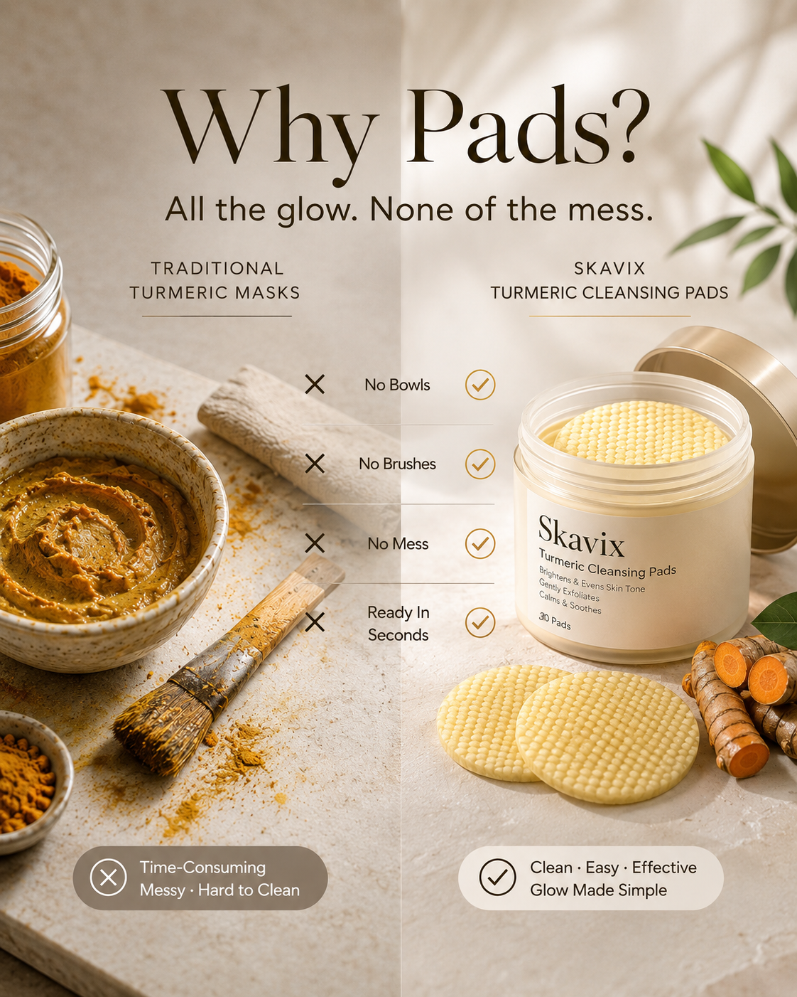 Skivax™:Turmeric Glow Pads