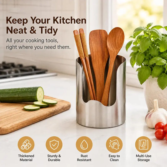 Stainless Steel Utensil & Lid Holder