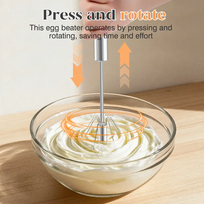 Whisk Faster. Save Your Wrist.– Stainless Steel Egg Beater for Everyday Cooking