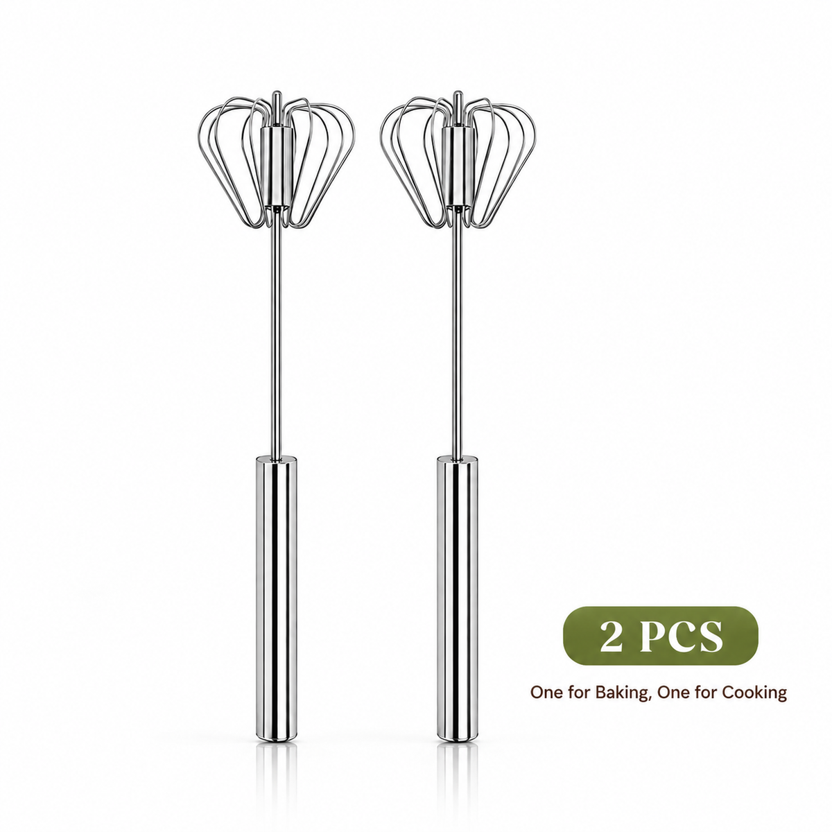 Whisk Faster. Save Your Wrist.– Stainless Steel Egg Beater for Everyday Cooking