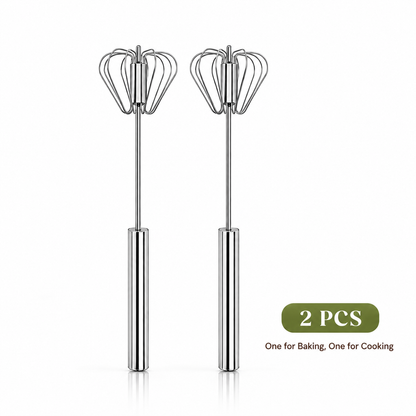 Whisk Faster. Save Your Wrist.– Stainless Steel Egg Beater for Everyday Cooking