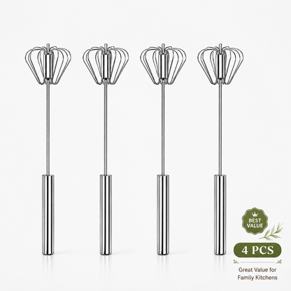 Whisk Faster. Save Your Wrist.– Stainless Steel Egg Beater for Everyday Cooking