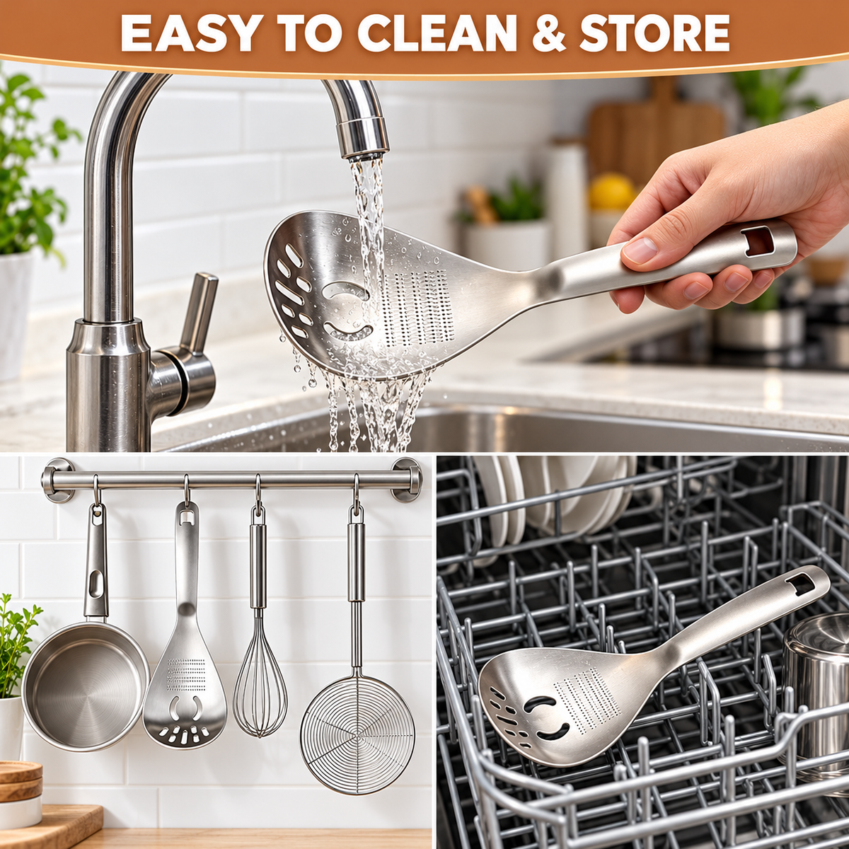⚡Stainless Steel Multifunctional Kitchen Spoon