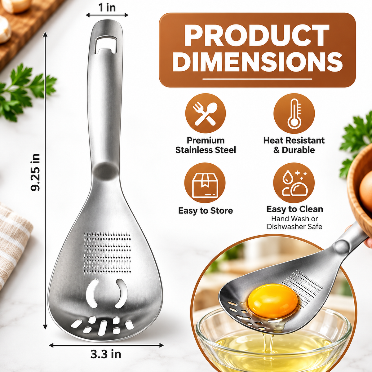 ⚡Stainless Steel Multifunctional Kitchen Spoon