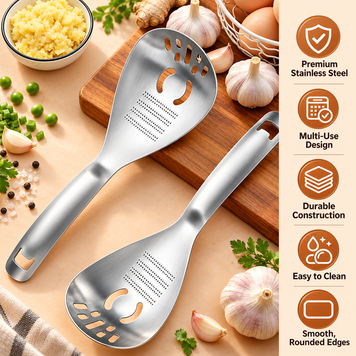 ⚡Stainless Steel Multifunctional Kitchen Spoon