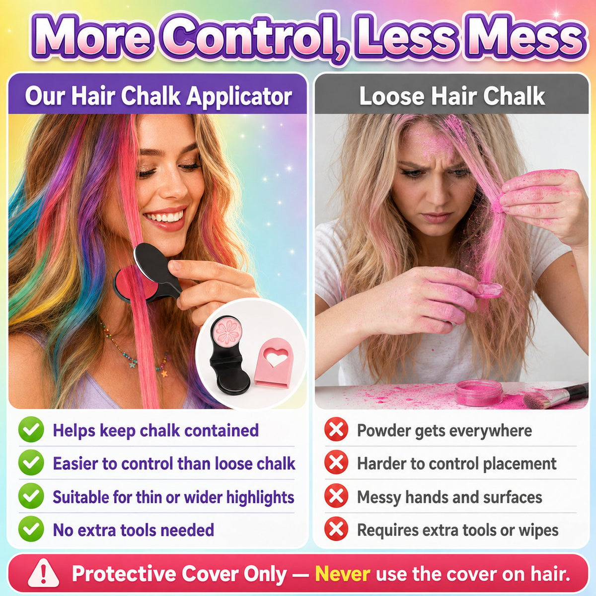 🌈Color Temporary Hair Chalk Applicator Set